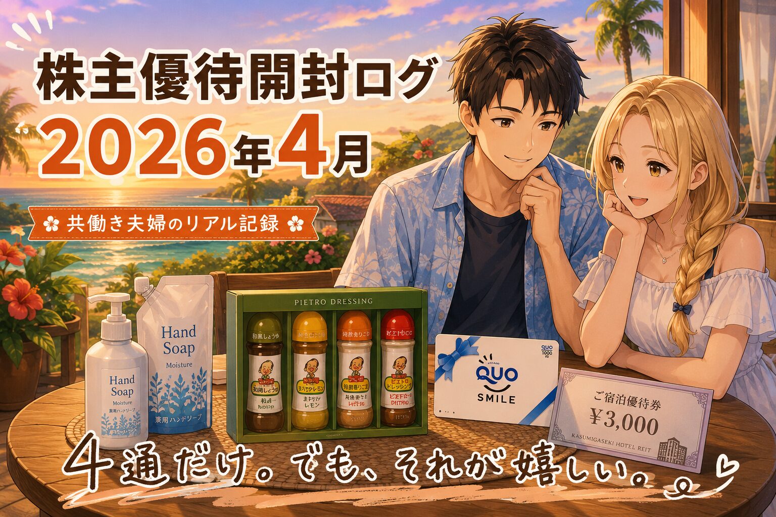 第21弾アイキャッチ_【株主優待開封ログ｜2026年4月】優待は少なめでも満足度は高い？共働き夫婦のリアル記録